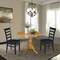 International Concepts 42 in. Dual Drop Leaf Table with 2 Ladder Back Dining Chairs - 3 Piece Dining Set K04-42DP-C46-617P - alternate 2